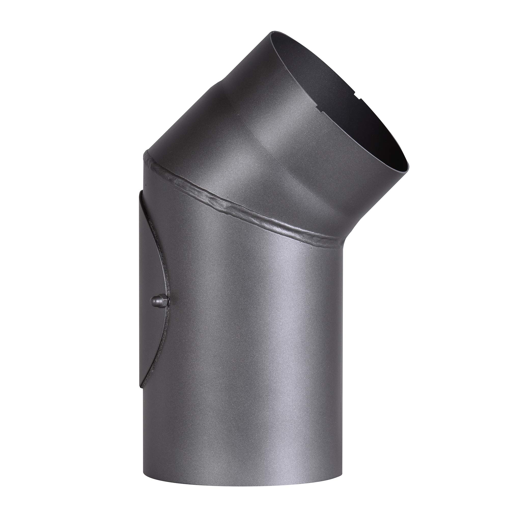 Coude de tuyau de poêle RD150/B4 Firefix en acier noir de 150 mm