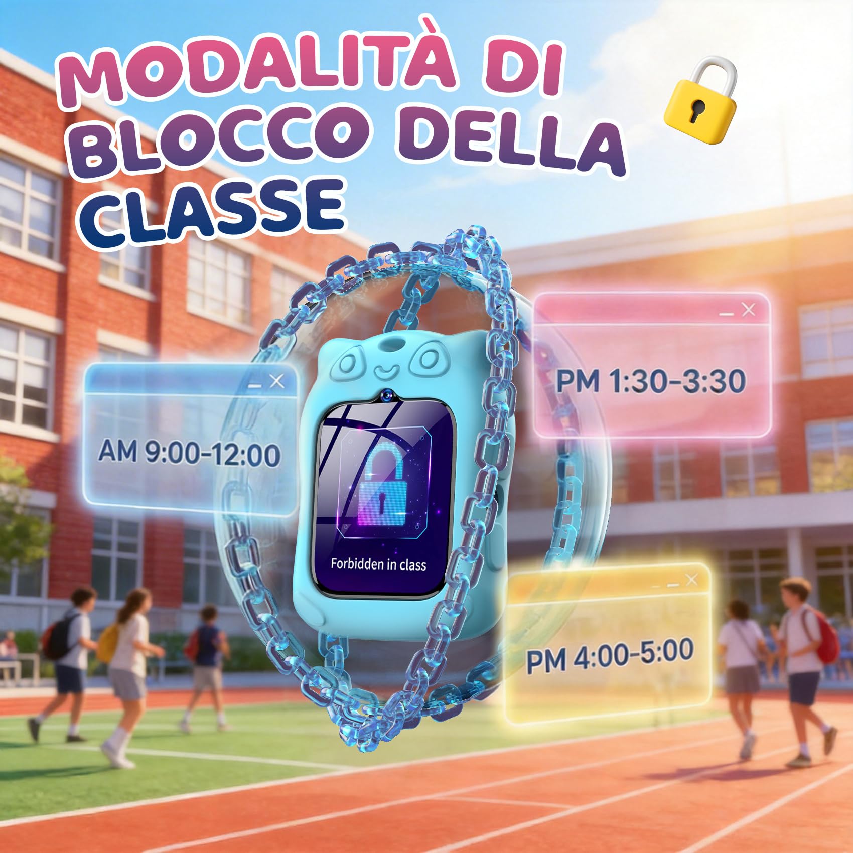 Blackview Smartwatch per Bambini, 1.75 Inch TFT Smartwatch Chiamate GPS 4G, Chat Vocale, Videochiamata, SOS, Gioco, Fotocamera, Calcolatrice, Contapassi, Sveglia, Batteria da 800 mAh