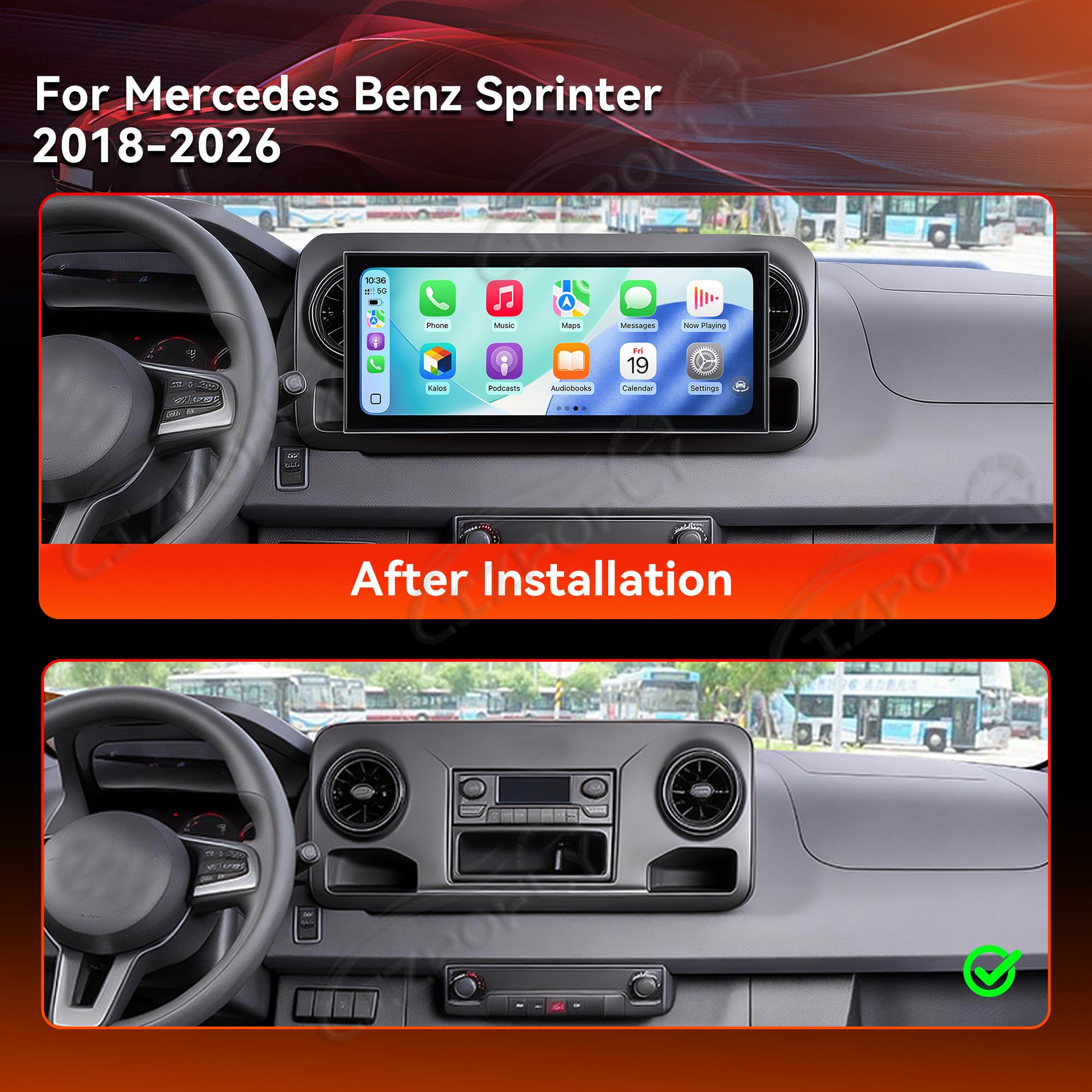 Amazon.com: Lizpofly 15.8 inch Android 15 Car Radio for Mercedes