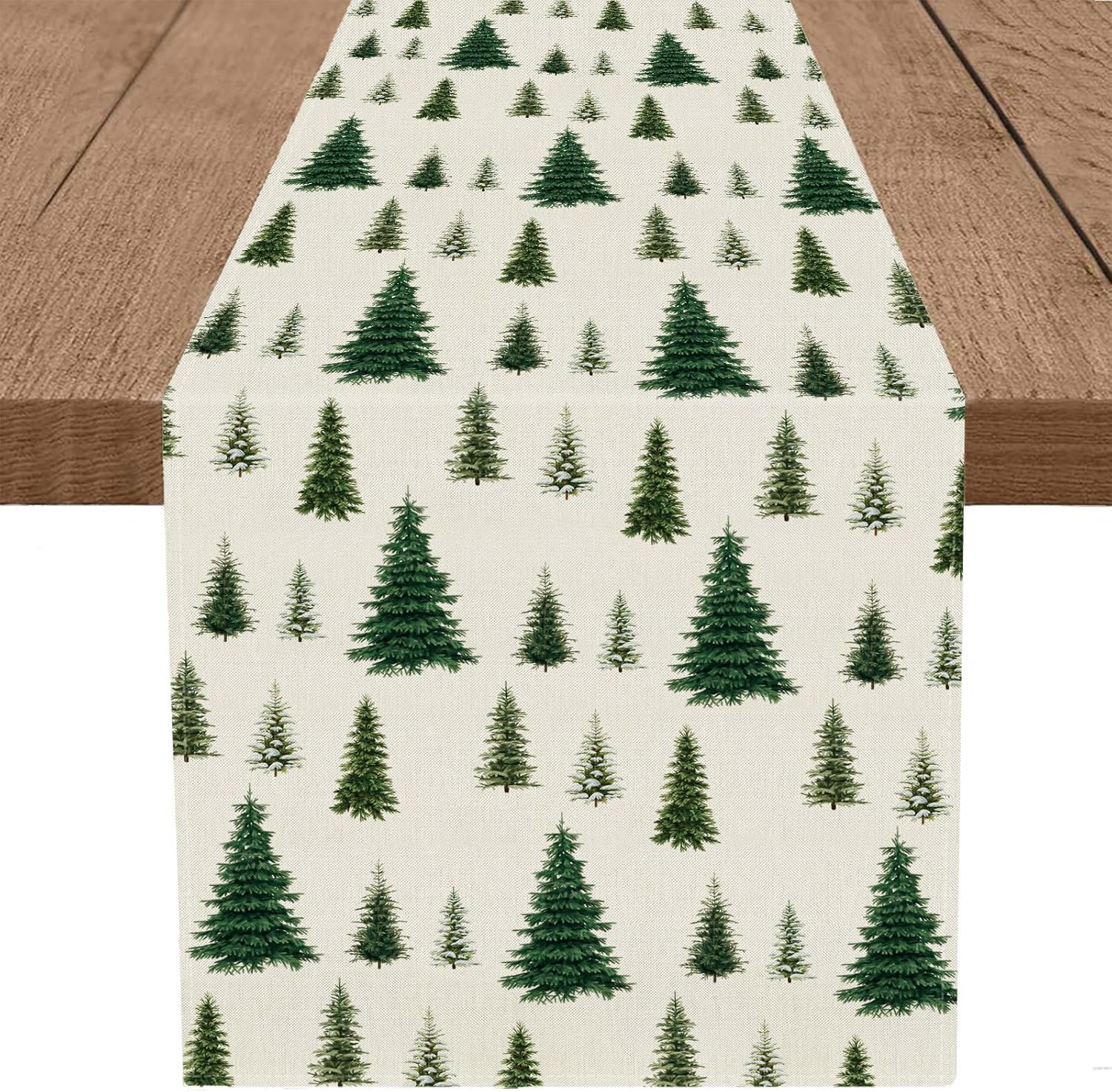 Christmas Table Runner Christmas Tree 13 x 36 Inch Xmas