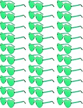 Colzzy 30 Pairs Sunglasses Heart Shaped Glasses Bulk for Women Colorful Bachelorette Party