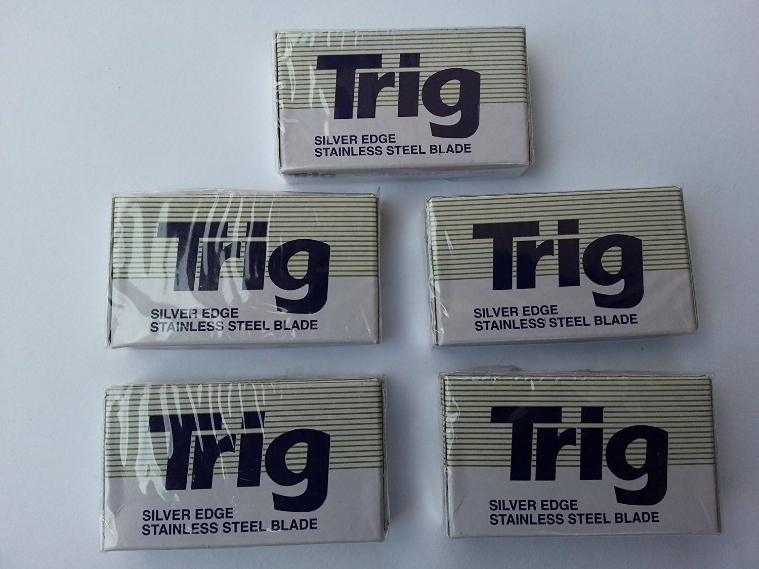 TRIG Silver Edge Stainless Double Edge Razor Blades (50)