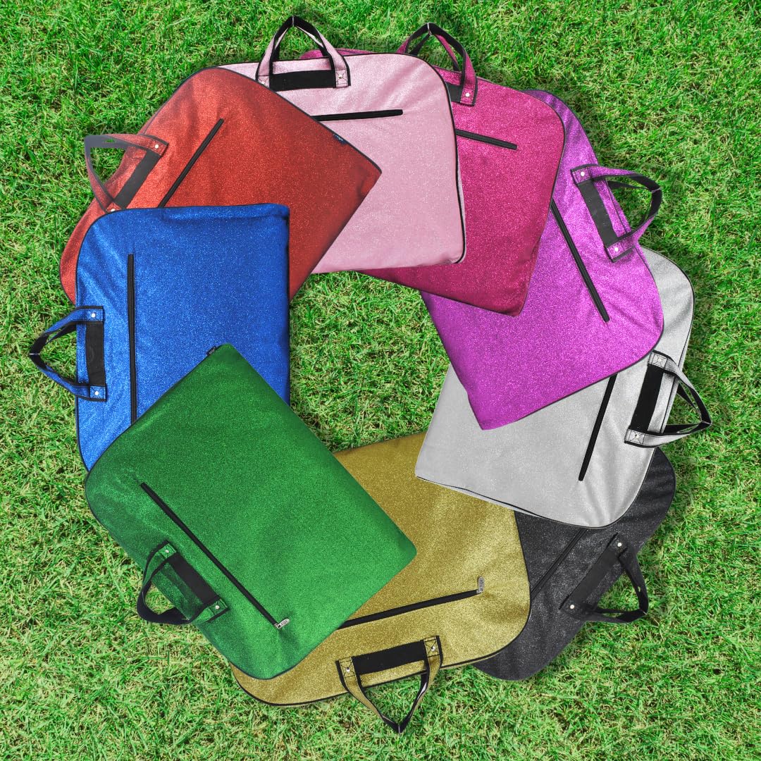 NGIL Glitter Cheer Tanz- und Wettkampf-Reisebegleiter, hängender Kleidersack für Mädchen (Glitzer-Hot Pink)