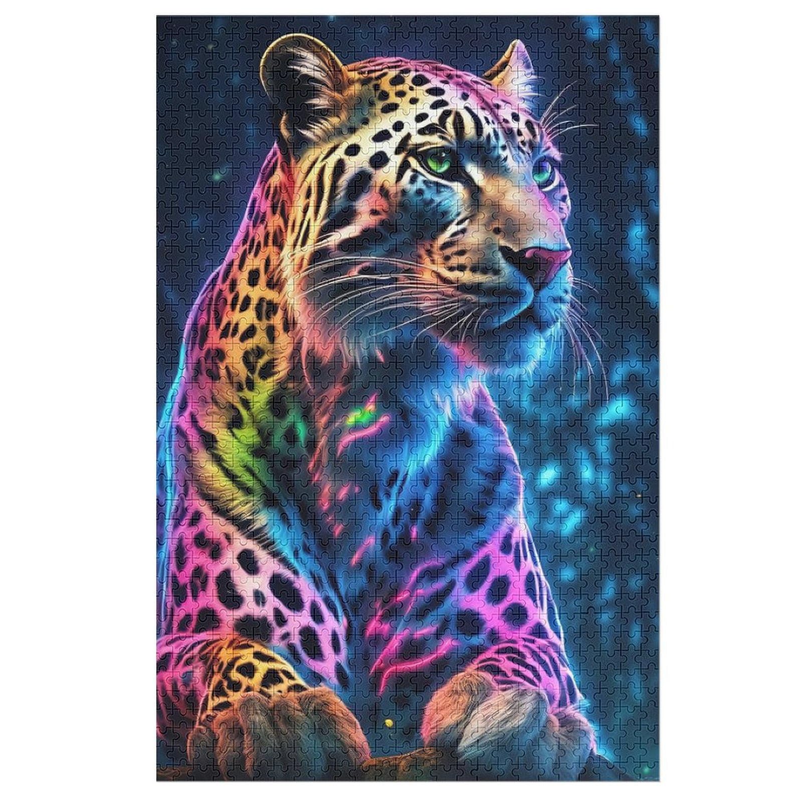 Leopard Puzzles 2000 Teile Für Jugendliche Kreatives Papierpuzzlespielzeug Familienspiel Schwierigkeitsgrad Herausforderungspuzzles70x100cm