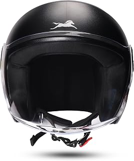 TVS ACE ISI Certified Open face Unisex Helmet with Full Coverage viso Price In India