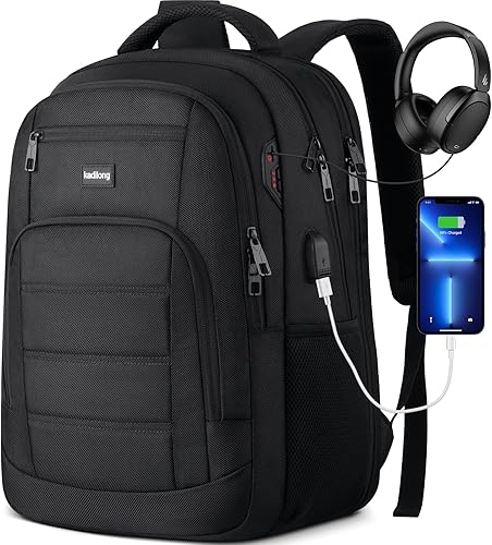 Mochilas escolares para adolescentes y niños, mochila para laptop para hombre, bolsa de computadora universitaria con puerto de carga USB para