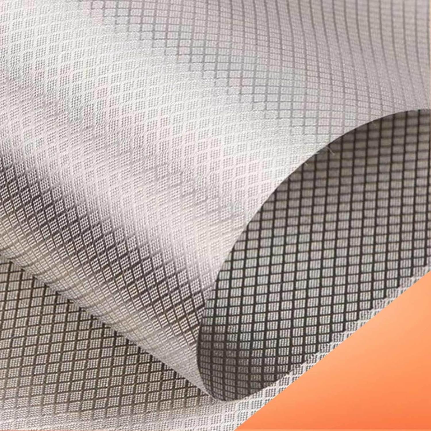 Tessuto di Faraday Schermatura Conduttiva Tessuto di Schermatura RF Materiale di Faraday Anti Radiazioni Schermatura EMI Blocco del Segnale di Interferenza Scudo RF RFID, Silver, 10x1.1m