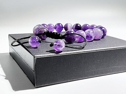 Vista 68 de Triple Protection Bracelet for Women Amethyst Crystal Bracelet Handmade Crystal Beads Bracelet (6mm, Black Onyx)
