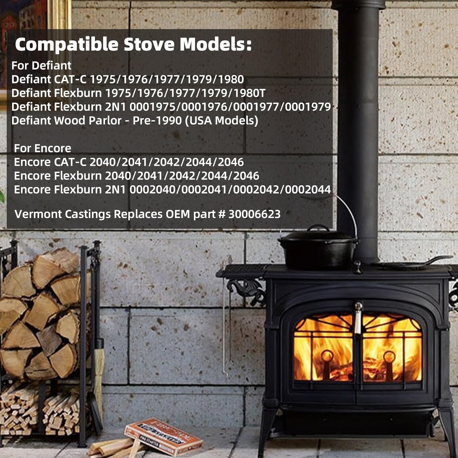 List of compatible Vermont Castings stove models