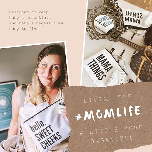 Vista 8 de Lucky Love Bolsas organizadoras de bolsas de pañales Juego de 3 incluye bolsa de pañales Bolsa seca y húmeda