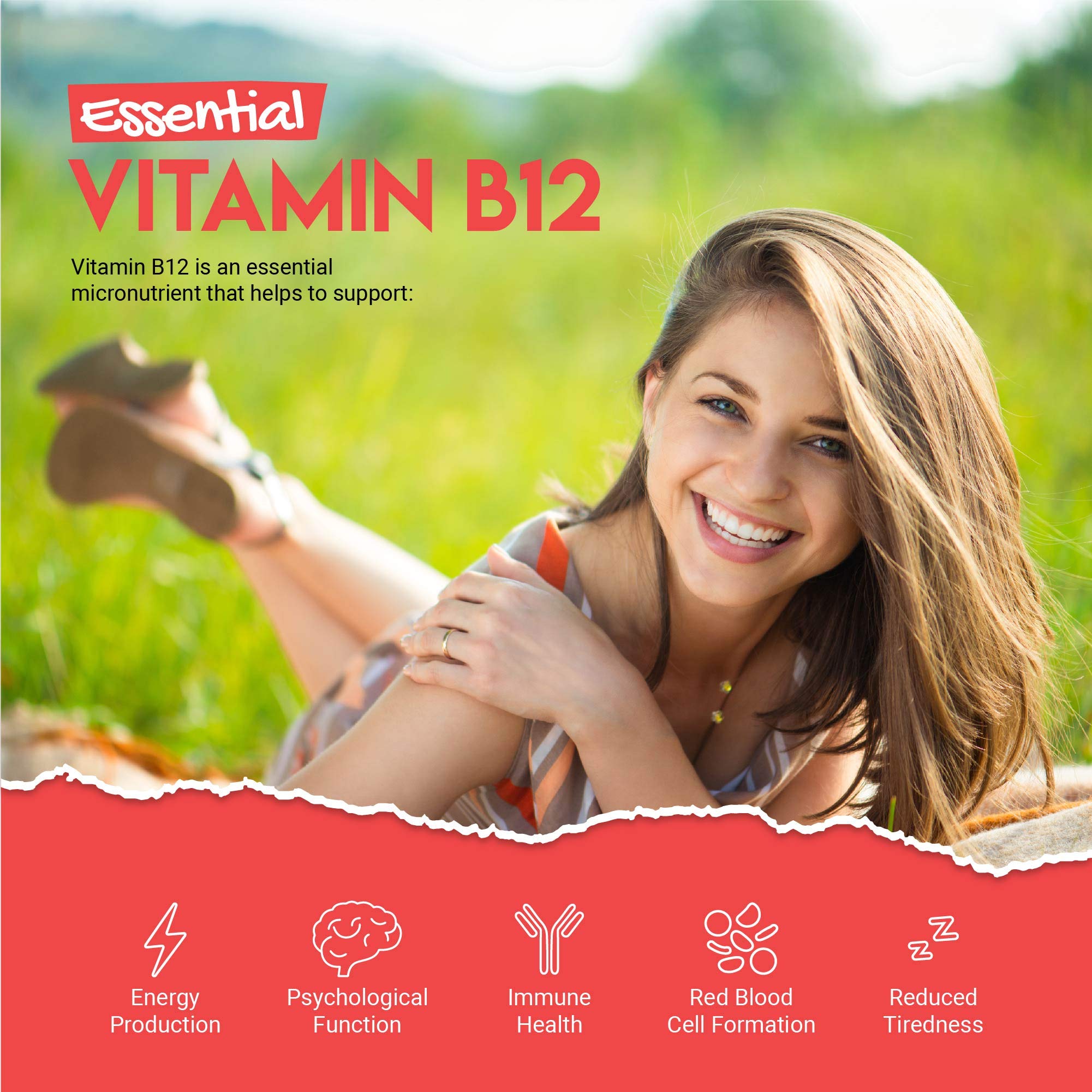 Vitamin B12 Tapioca Gummies 3,000mcg High Strength Methylcobalamin