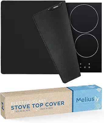 Meliusly Stove Top Covers for Electric Stove (20.5x28.5) - Electric Stove Cover, Glass Top Stove Cover, Ceramic Glass Cooktop Protector, Full Stove Covers for Electric Stovetop, Flat Top Oven Cover