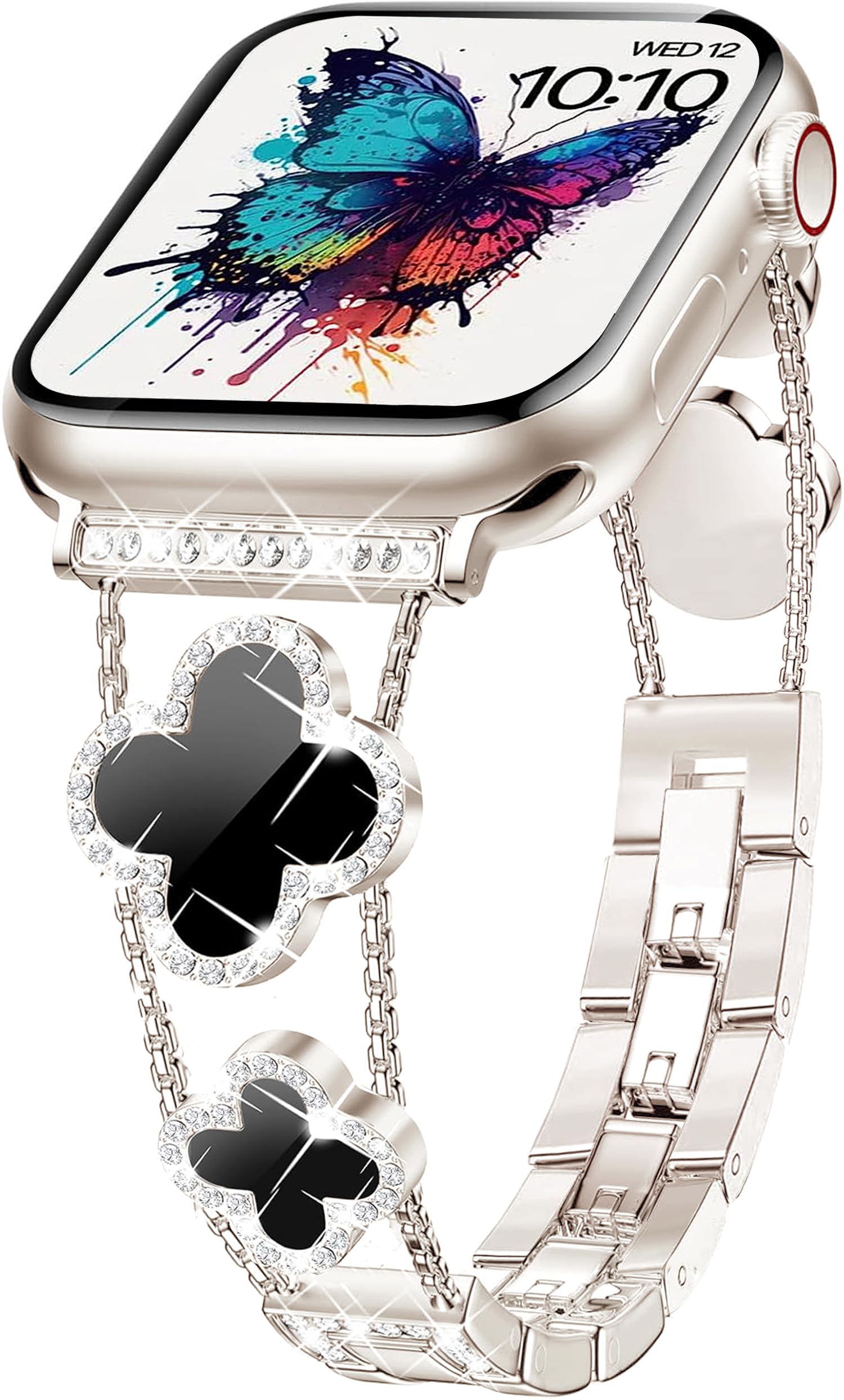 NYENEIL Compatible with Apple Watch Ultra Band 38MM 40MM 41MM 42MM 44MM 45MM 46MM 49MM Series 10 9 8 7 6 5 4 3 2 1 Smartwatch wistband Bracelet Strap