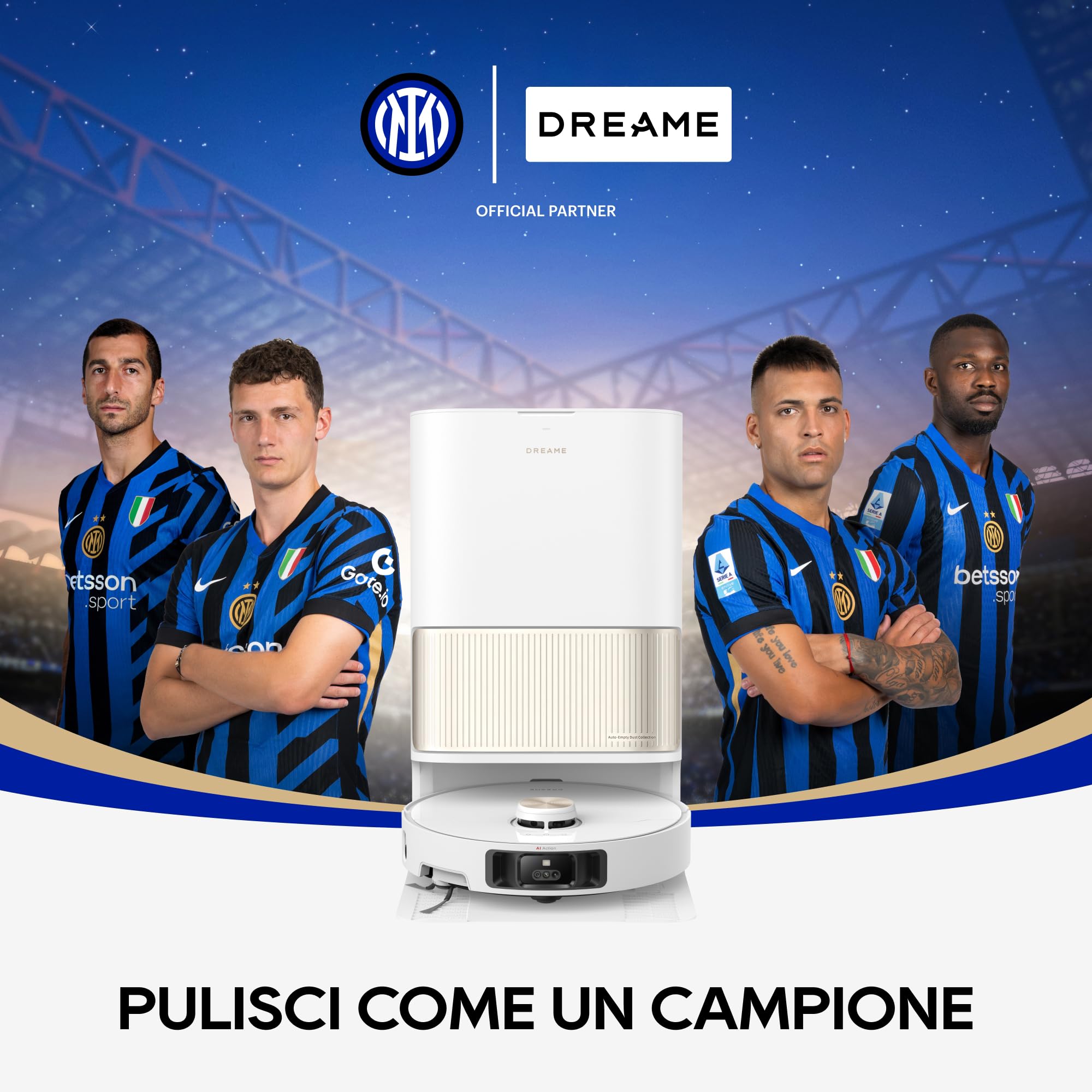 dreame L40 Ultra Robot Aspirapolvere Lavapavimenti, Spazzola Laterale Estensibile e Sollevabile, 11.000 Pa, Auto-Pulizia dei Moci con Acqua Calda a 65°C, Svuotamento Automatico, Controllo Vocale