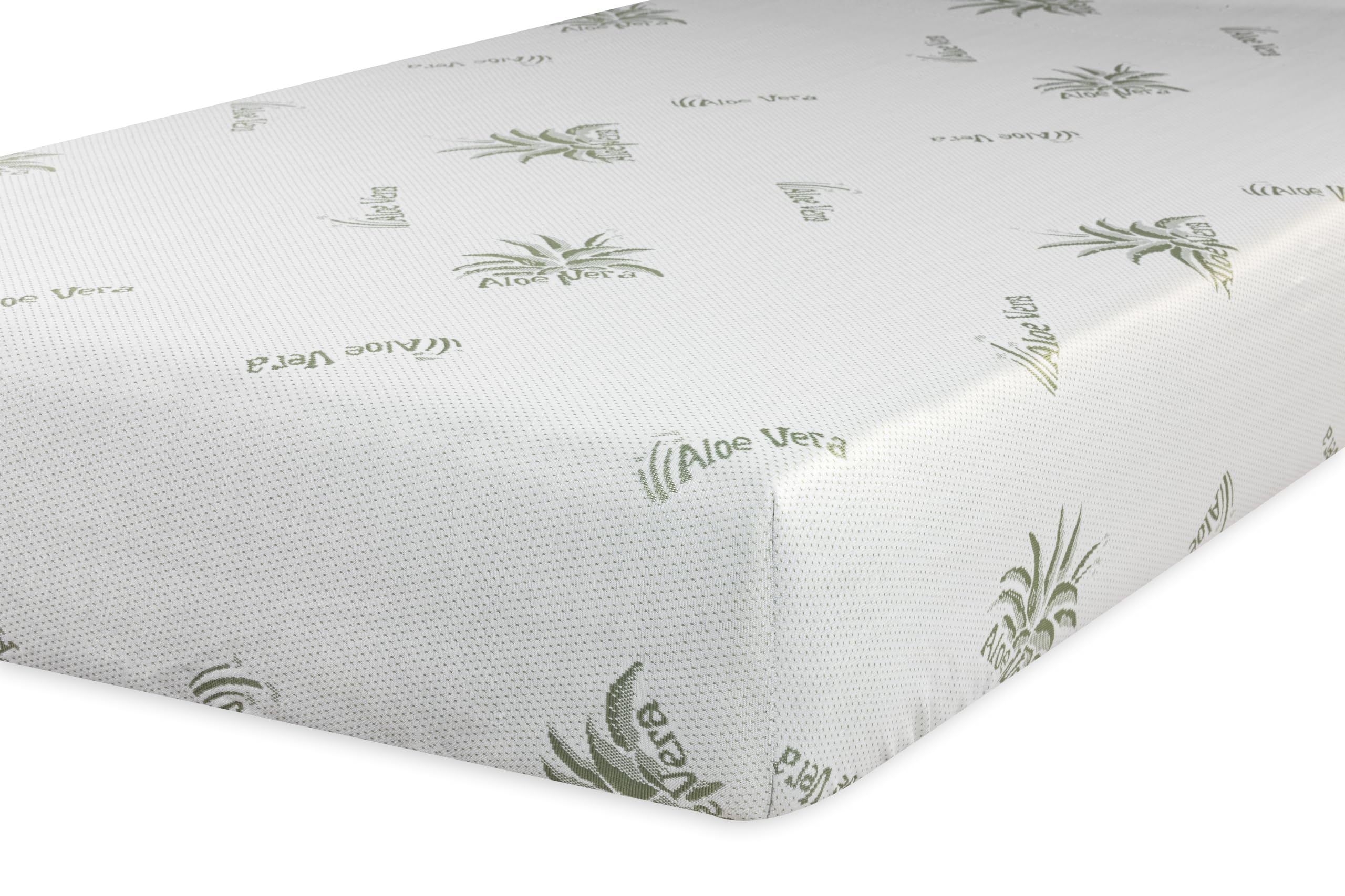 V.I.P. Coprimaterasso Aloe Vera con Elastico Agli Angoli, Tessuto Jacquard Bielastico, Singolo