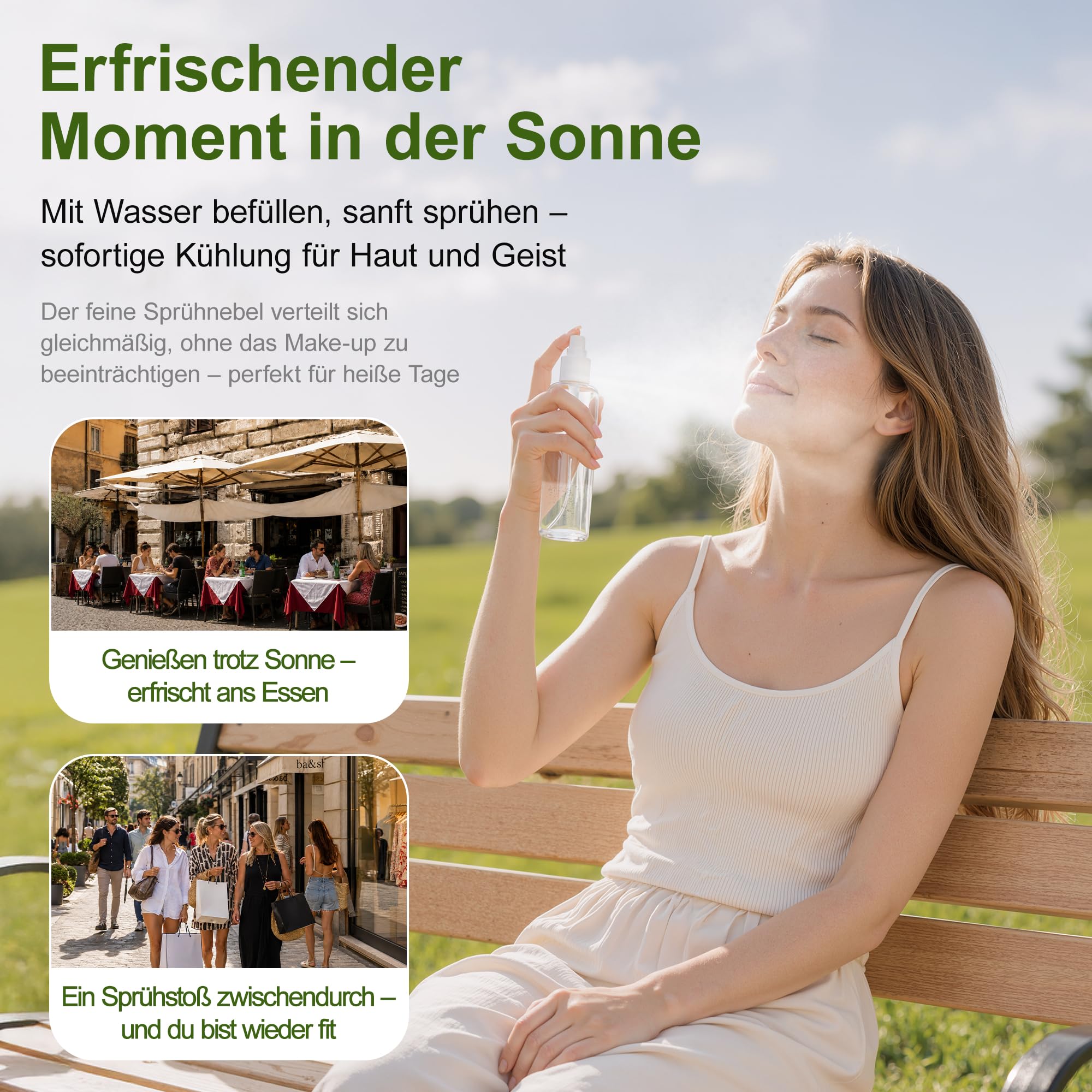 5x 100ml Zerstäuber Sprühflaschen leer, Sprayflasche für Parfüms, Öle und Festiger
