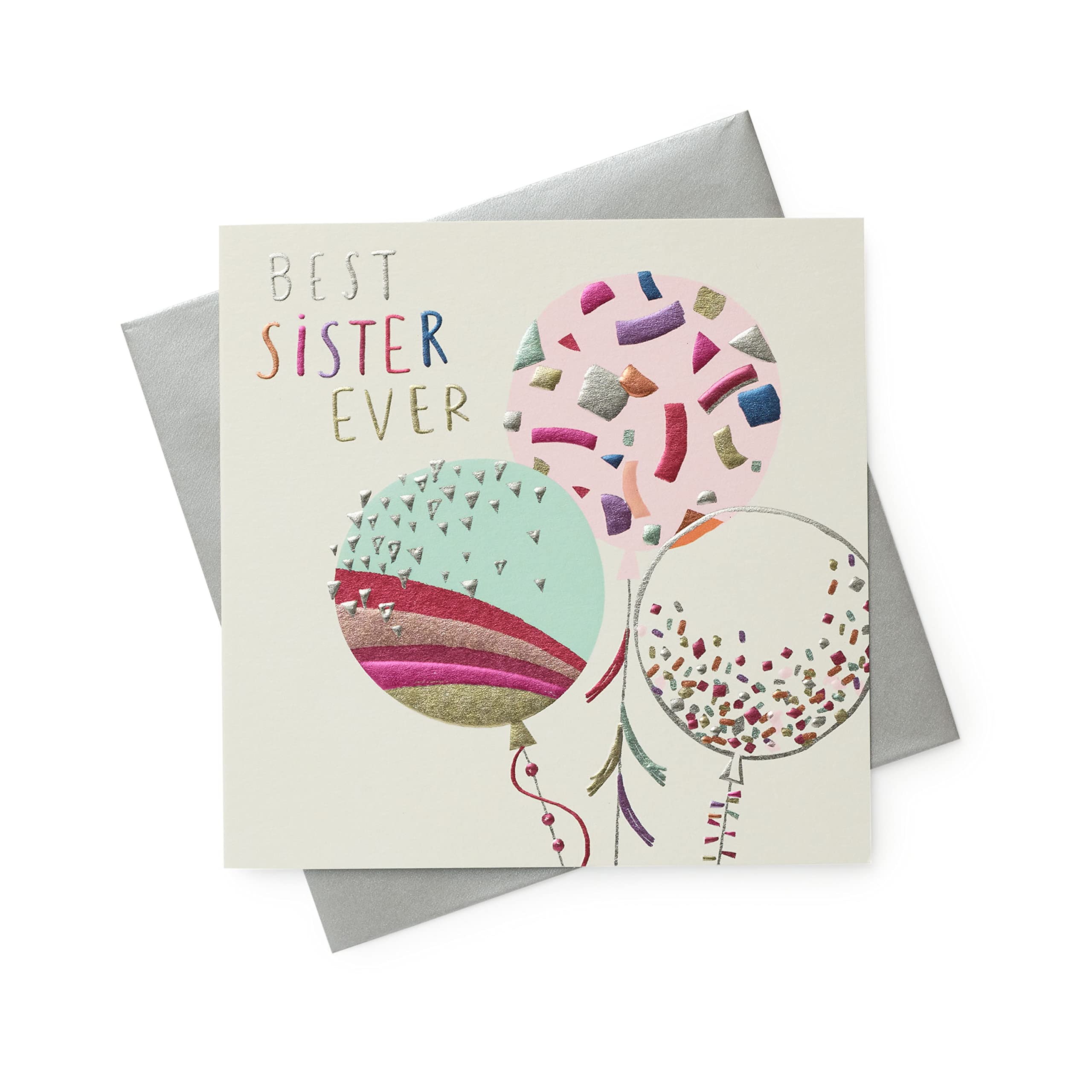 Kindred - Best Sister Ever - Birthday Balloons Card