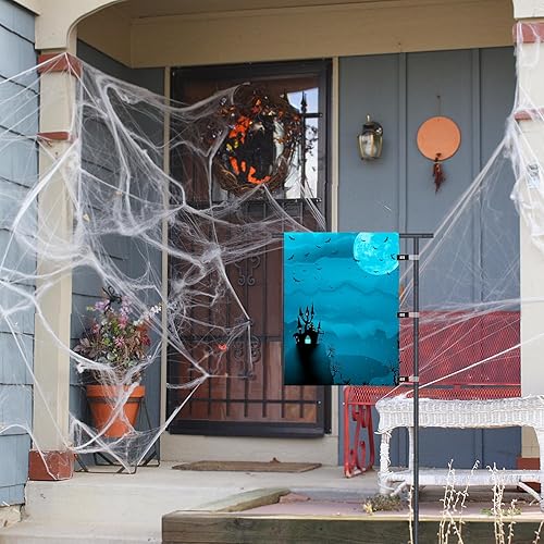 Miniatura 6 de DOITOOL 20 clips para bandera de jardín, clips de plástico anti viento, accesorios para bandera de jardín, patio, soporte para postes de bandera