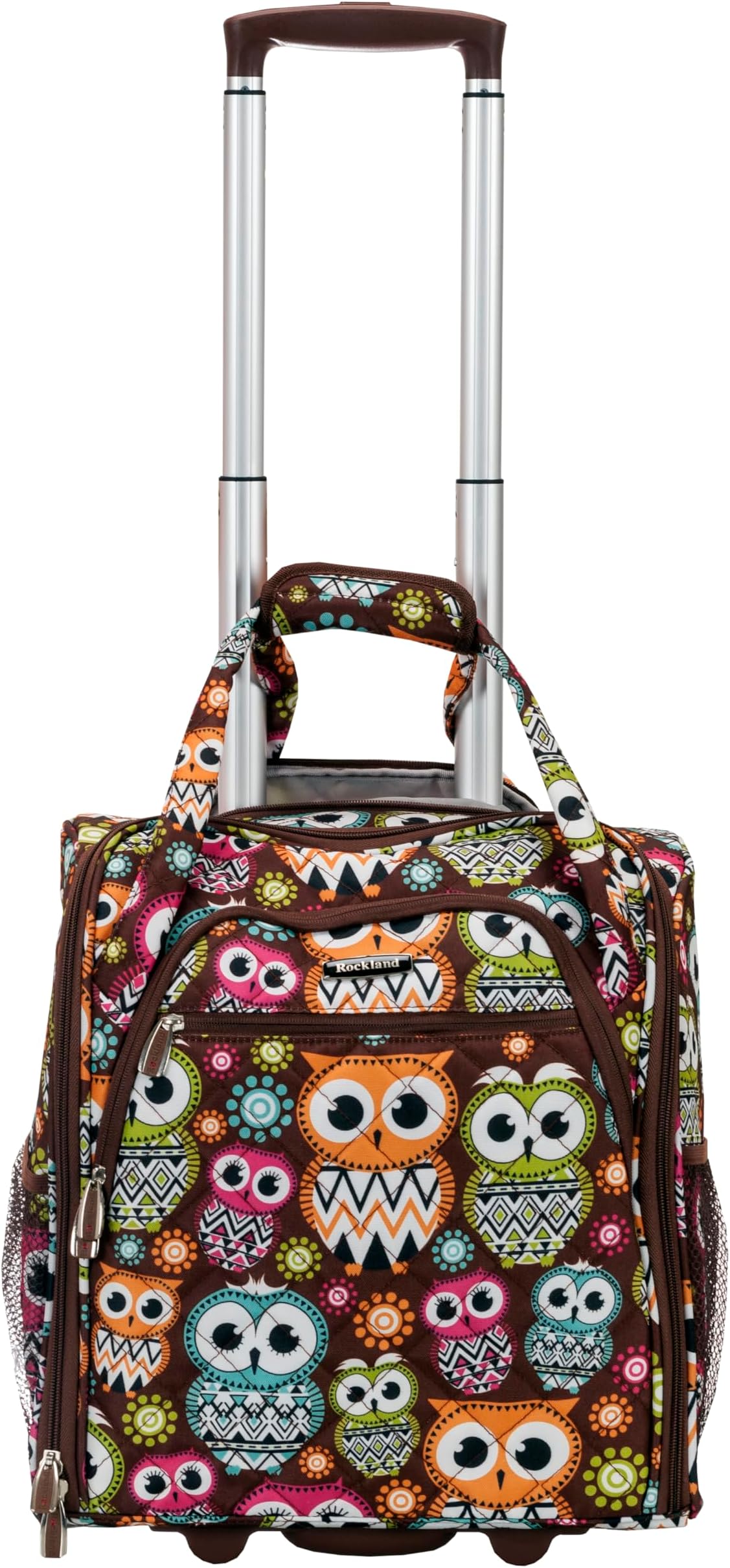 Melrose Upright Wheeled Underseater Carry-On Luggage, Owl