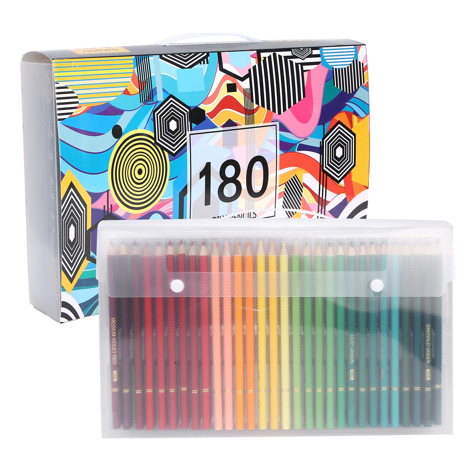 Buntstifte mit Weichem Kern, 180 Farben, Hochwertiges Zeichenstift-Set für Künstler, Erwachsene und, Kreatives Malen