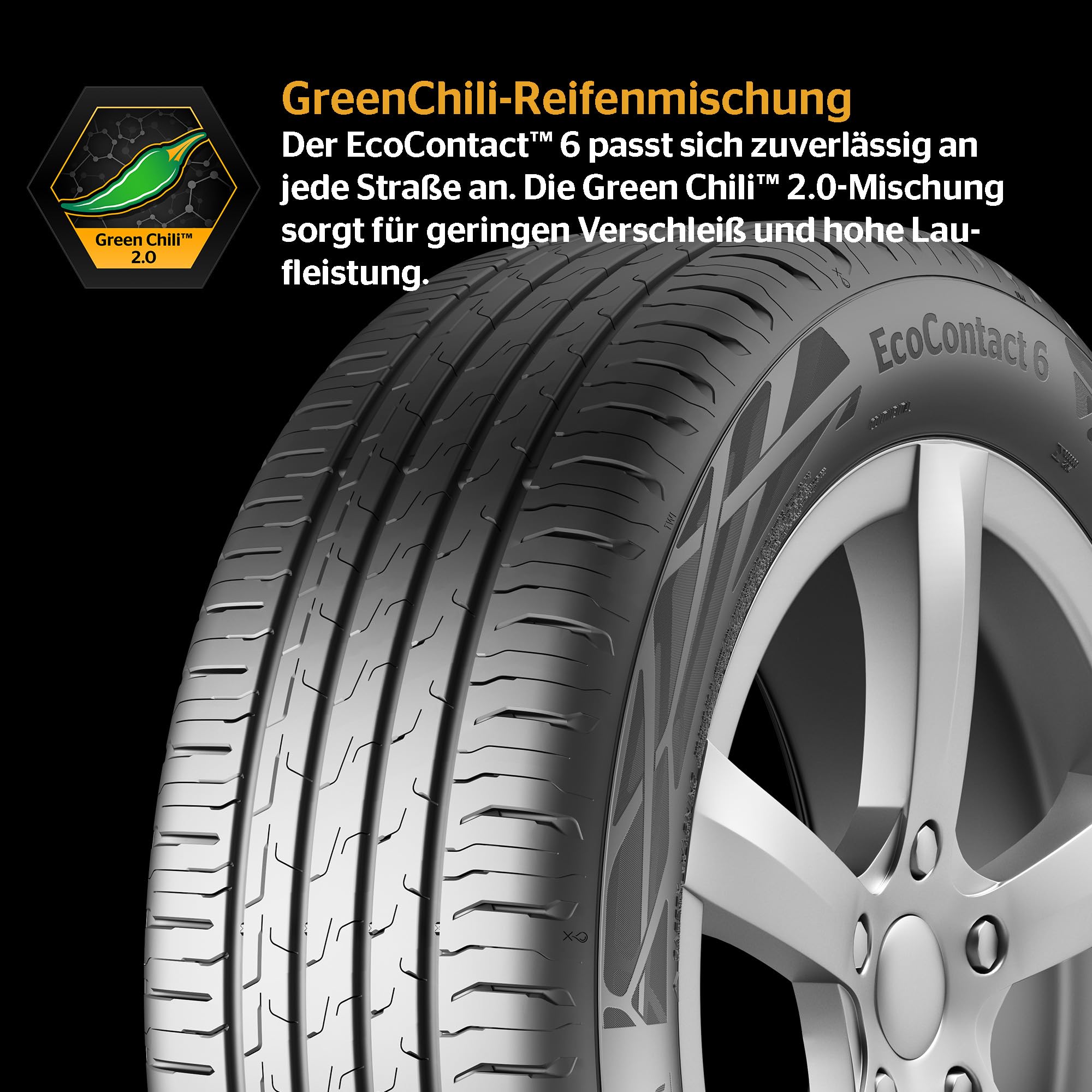 CONTINENTAL ECOCONTACT 6 - 205/55R16 91V - A/A/71dB - Sommerreifen