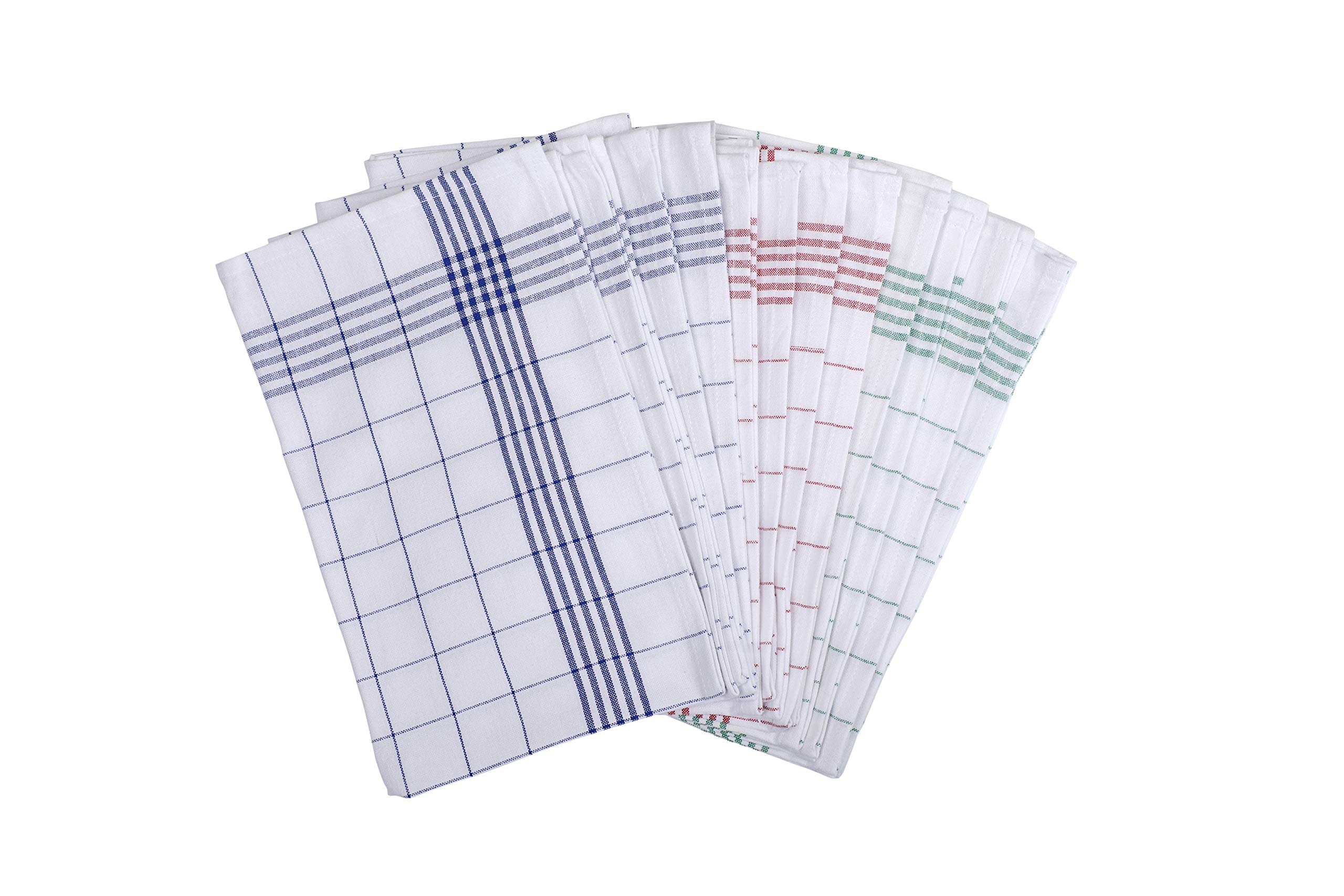 Sponsored Ad - DG Collections Vintage Kitchen Dish Towels, 100% Natural Cotton, Set of 12 (15x25 Inches), Multi-Purpose Ki...