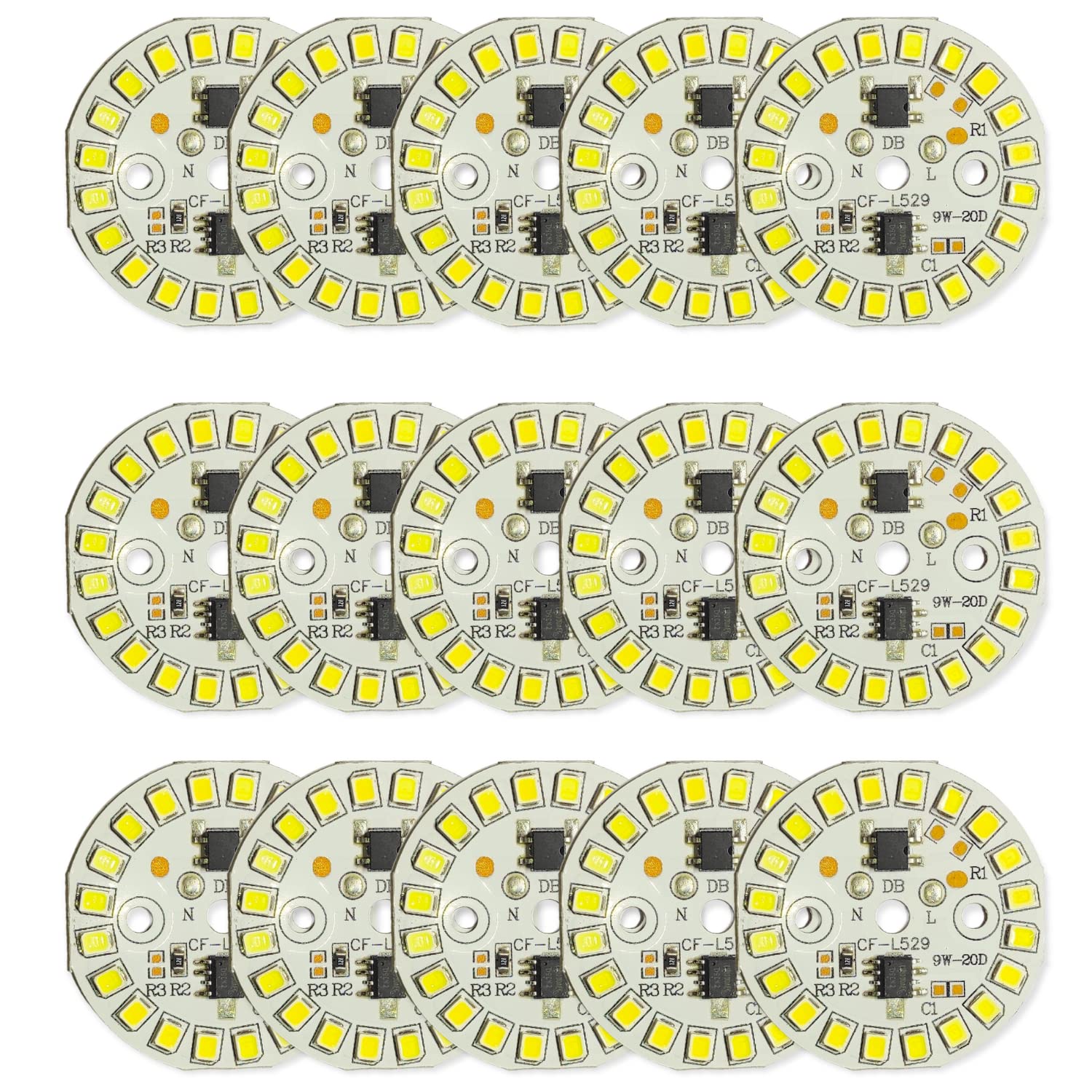 UNIVERSAL HUB 9W DOB 15Pcs Direct On Board High Brightness Led Light for Bedroom,Kitchen,Bathroom Etc..., B22D (B0C39WR51W) Amazon Price History, Amazon Price Tracker
