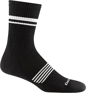 Darn Tough Vermont Men's Element Micro Crew Lightweight Running Socks | 55% Merino Wool, True Seamless Toe, fast-drying, keeps feet dry, arch support, pairs with running shoes, knit in Vermont USA