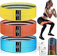 Vista 9 de Renoj Resistance Bands for Working Out: 3-Set Professional Exercise Bands for Pilates, Yoga, Home Gym, Booty, Leg Training Heavy/Medium/Light