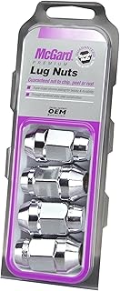McGard 64023 Chrome, M14 x 1.5 Thread Size) Bulge Cone Seat Style Lug Nut, Set of 4)