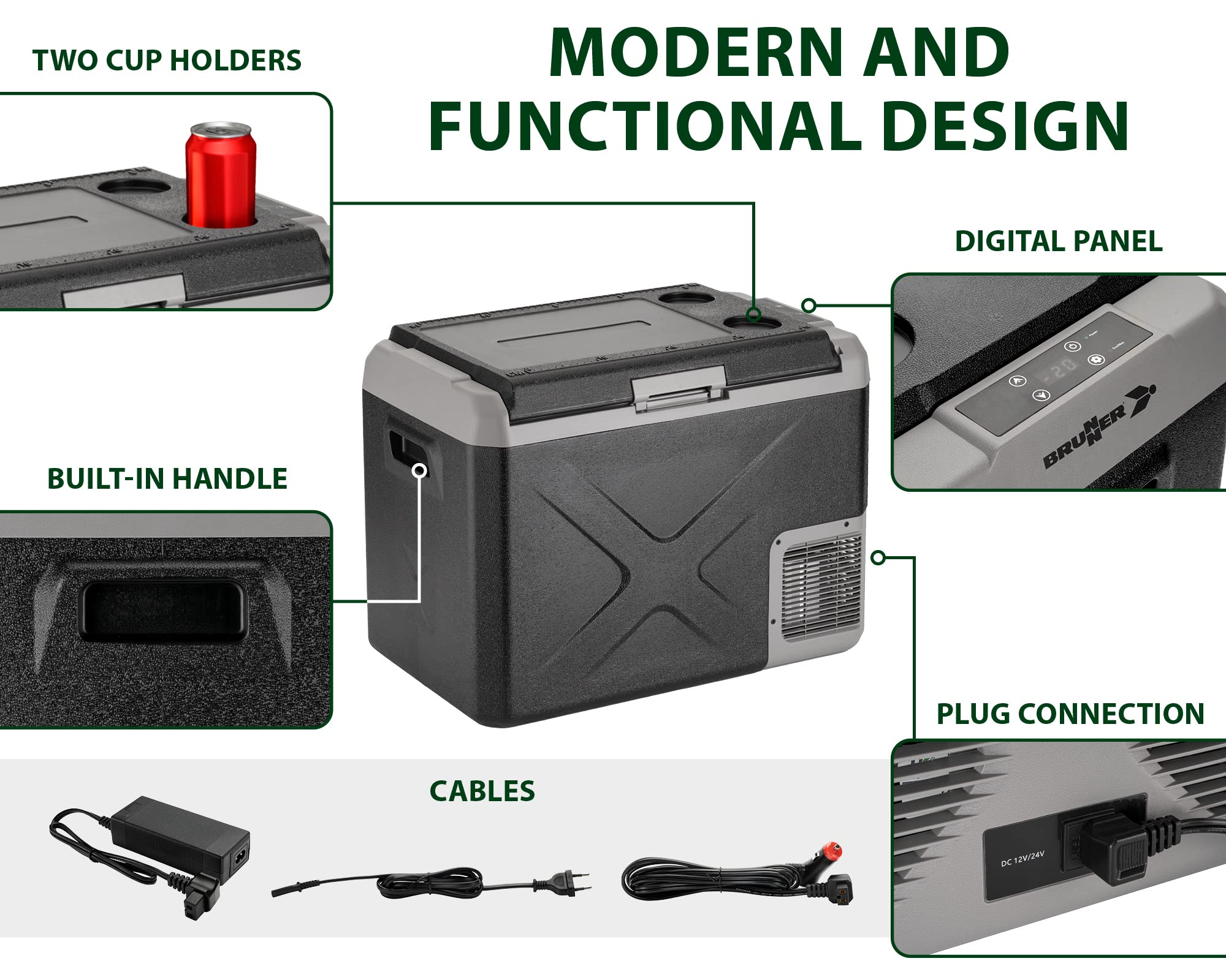 Brunner 0826052N Frigorifero & Congelatore Portatile a Compressore