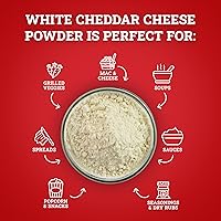 Vista 6 de Queso Cheddar Blanco en Polvo de Hoosier Hill Farm, 1 Libra (Paquete de 1)
