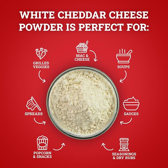 Hoosier Hill Farm White Cheddar Cheese Powder، 1LB (Pack of 1)