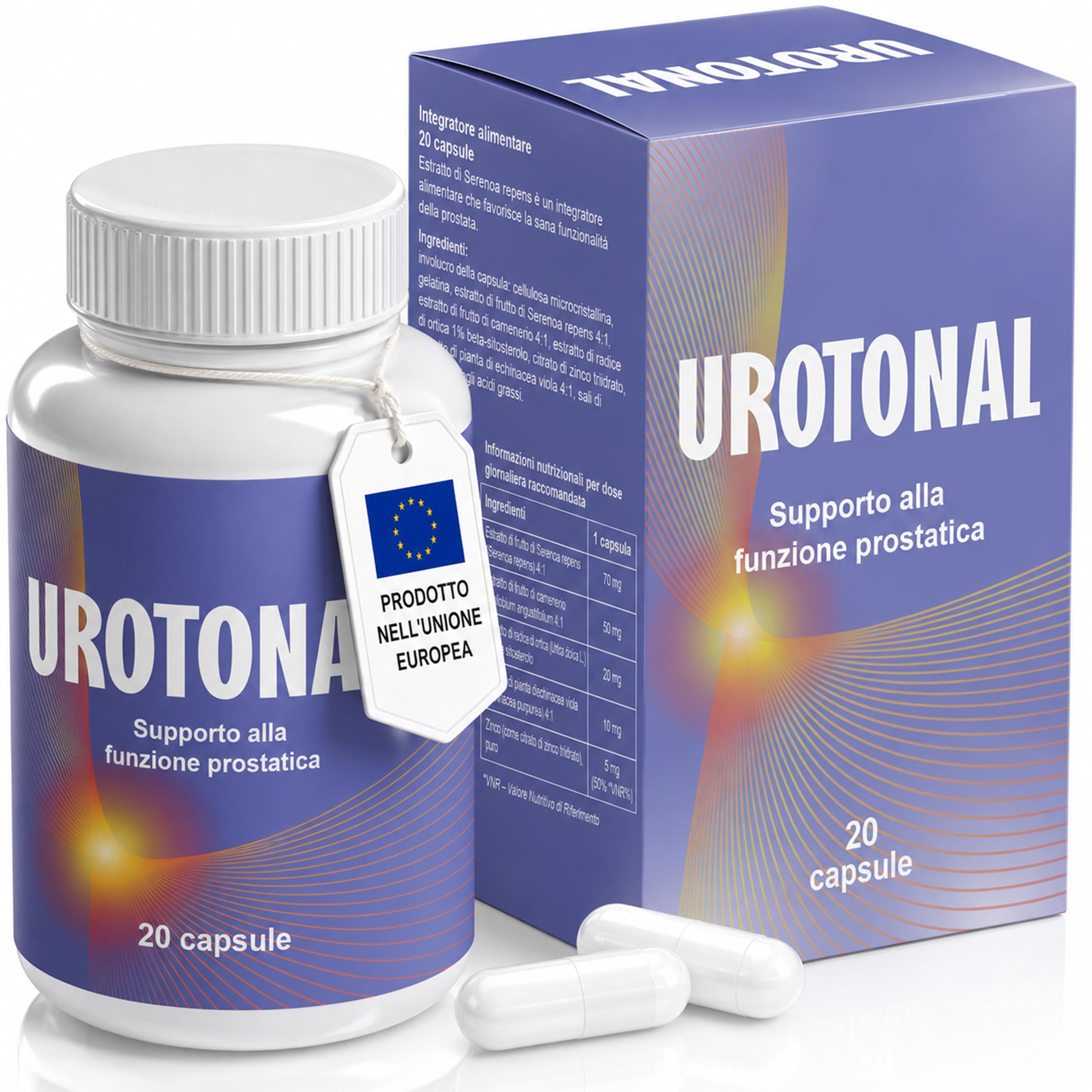 Integratore Naturale Uomo con Serenoa, Ortica e Zinco – Supporto per Prostata e Vie Urinarie