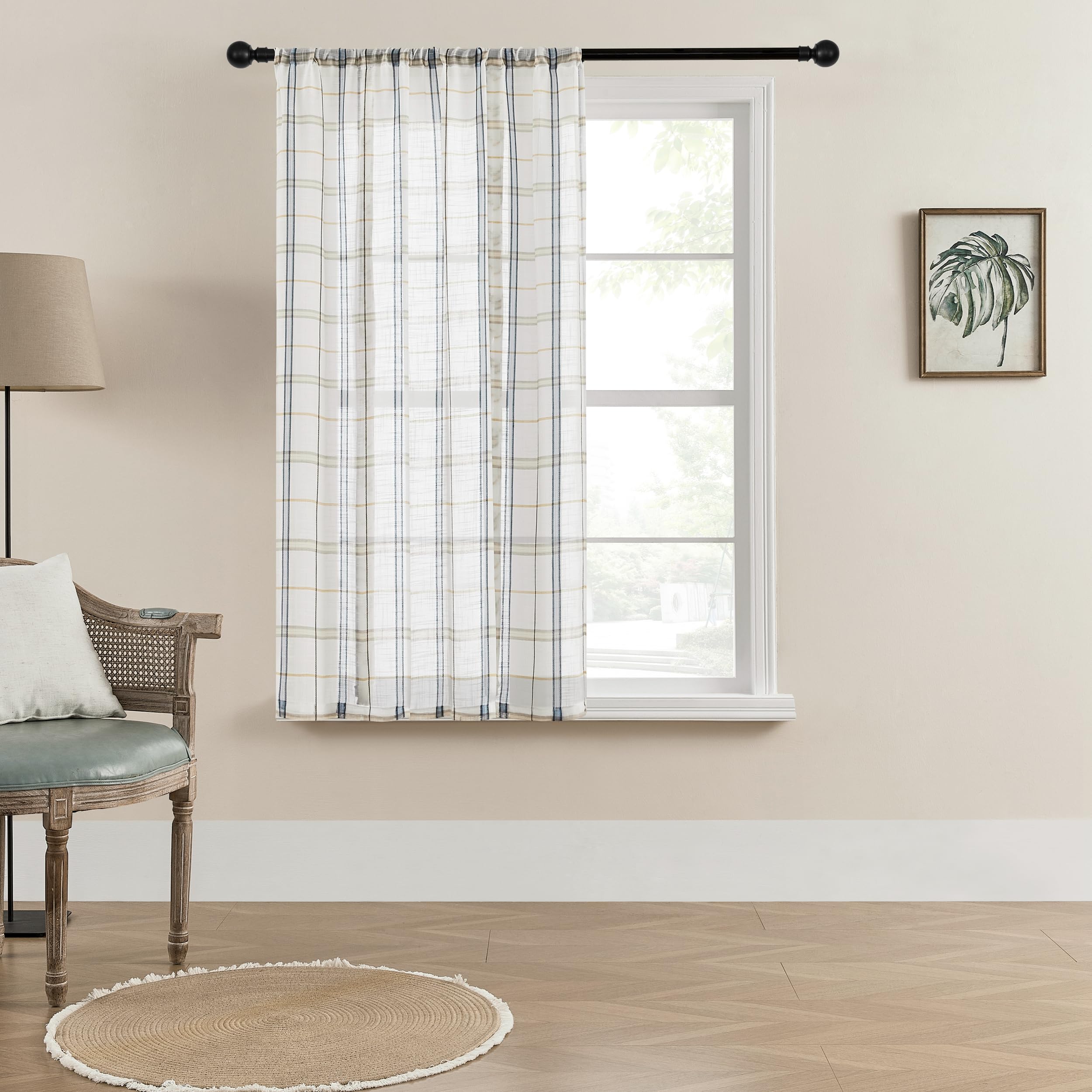 SIMPVALE 1 tenda a pacchetto in tulle, con tasca per bastone, romantica, in voile traslucido, per soggiorno, camera da letto, balcone, cucina, bagno, color oro, 100 x 120 cm, HHT1326 SIMPVALE 1 tenda a pacchetto in tulle, con tasca per bastone, romantica, in voile traslucido, per soggiorno, camera da letto, balcone, cucina, bagno, color oro, 100 x 120 cm, HHT1326