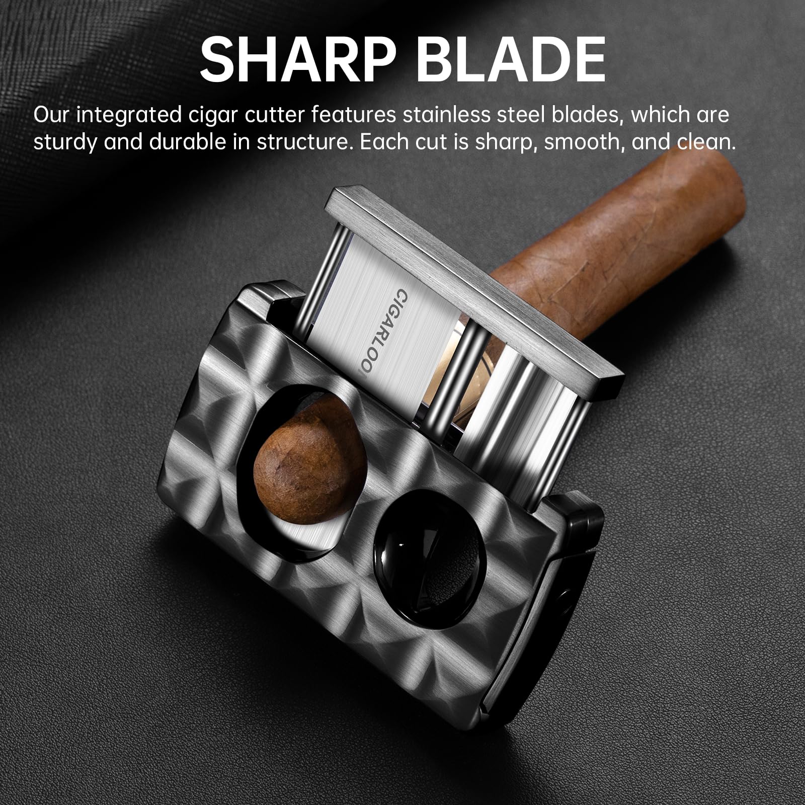 Amazon.co.jp: CIGARLOONG 4-in-1 シガーカッター ステンレススチール