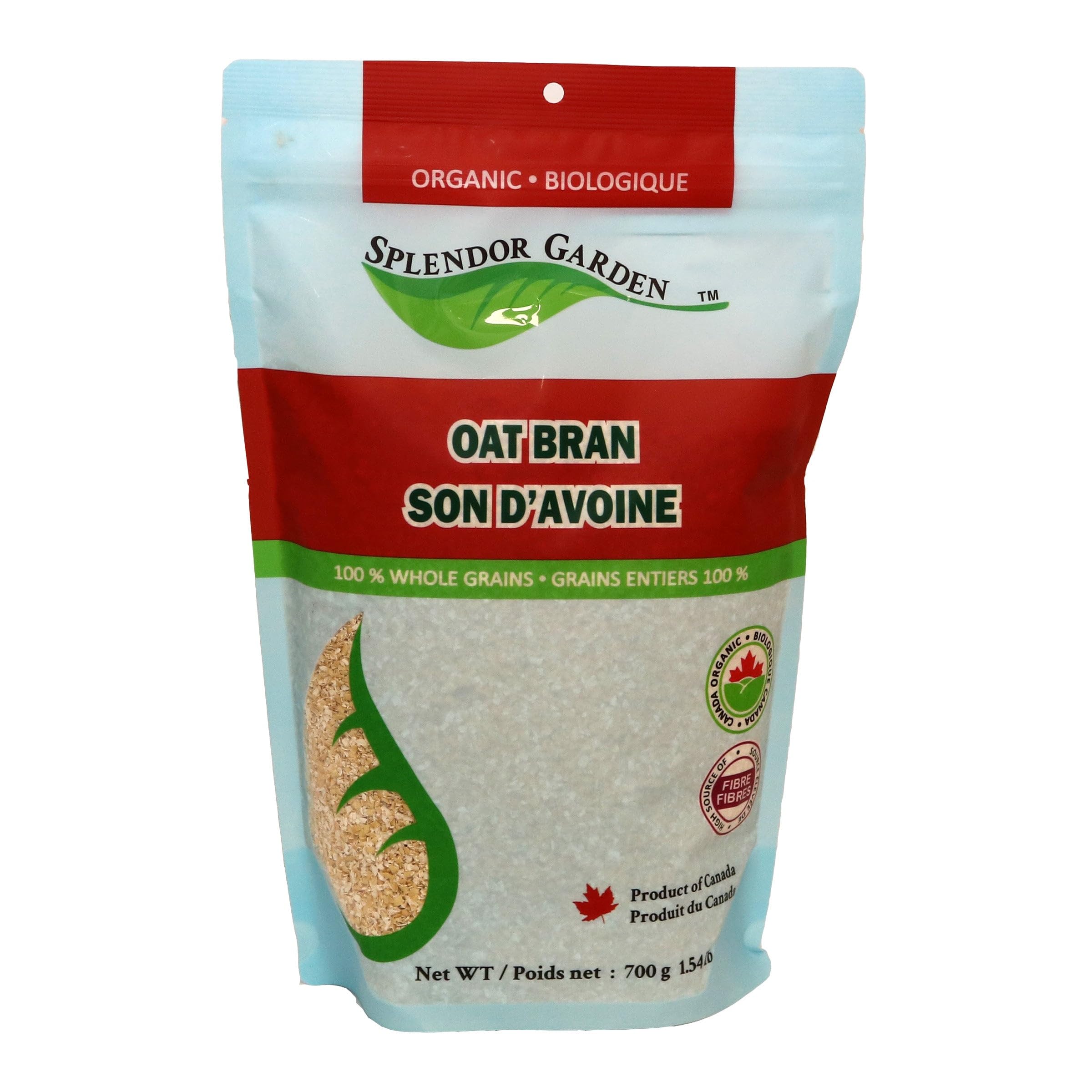 Splendor Garden Organic Oat Bran - 700g : Amazon.ca: Grocery & Gourmet Food