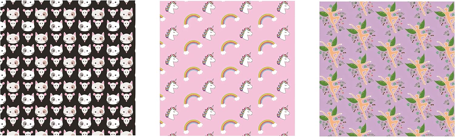 Bloch unisex-child Children's Soft Stretch Reusable Face Mask With Lanyard and Moldable Nose Pad (Pack of 3 Assorted Prints)