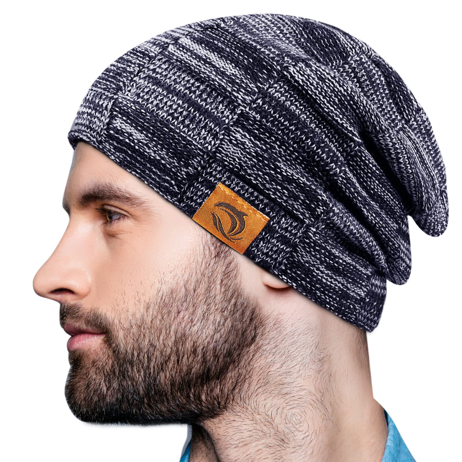 Beanie for Men Hats Slouchy - Christmas Stocking Stuffer Winter Skull Cap for Women Cool Beanies Knit Warm Gifts Idea