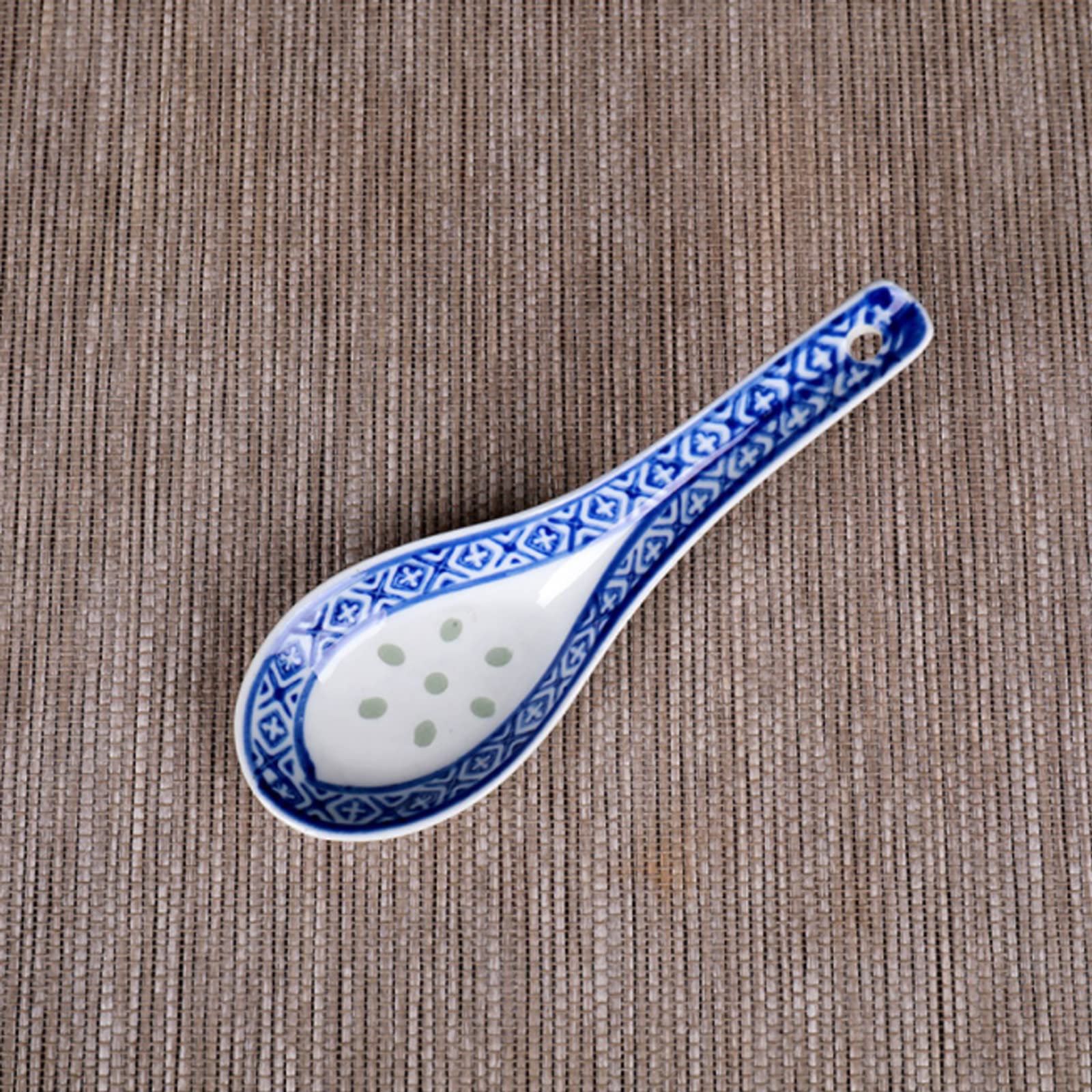 Set 10 Cucchiai Da Zuppa In Porcellana - Design Con Gancio Antiscivolo, Per Casa E Ristorante, Colore Bianco - Foto 5