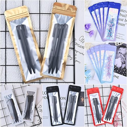 Miniatura 6 de Millefiore Bolsa resellable de Mylar ideal para oficina, hogar, fiesta, almacenamiento de alimentos (100 unidades, color holográfico, 2.7 x 9