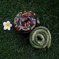 Vista 9 de Lazo para el cabello con cierre en espiral, accesorios para rastas, liga para el cabello flexible para mujeres y hombres con cabello grueso