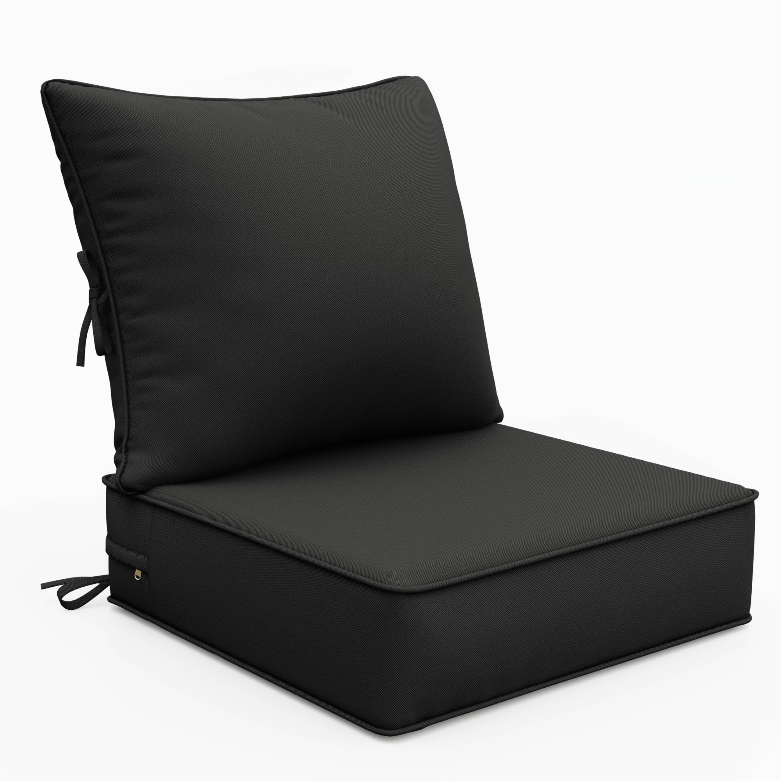 Tounosnt 1Pcs Outdoor Furniture Cushions 24 * 24 * 6.5in Thick Back&seat for Outdoor Patio Seats, Waterproof & Fade Resistant Anti-Slip Cushions with