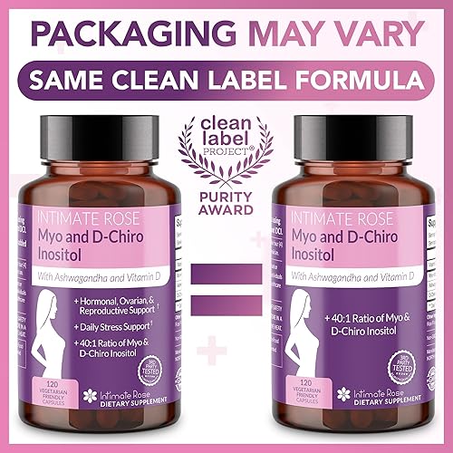 Miniatura 8 de Intimate Rose Mezcla de mio-inositol y D-Chiro inositol - Proporción de mezcla 401 - Apoyo diario para el bienestar de las mujeres - Vitamina D y