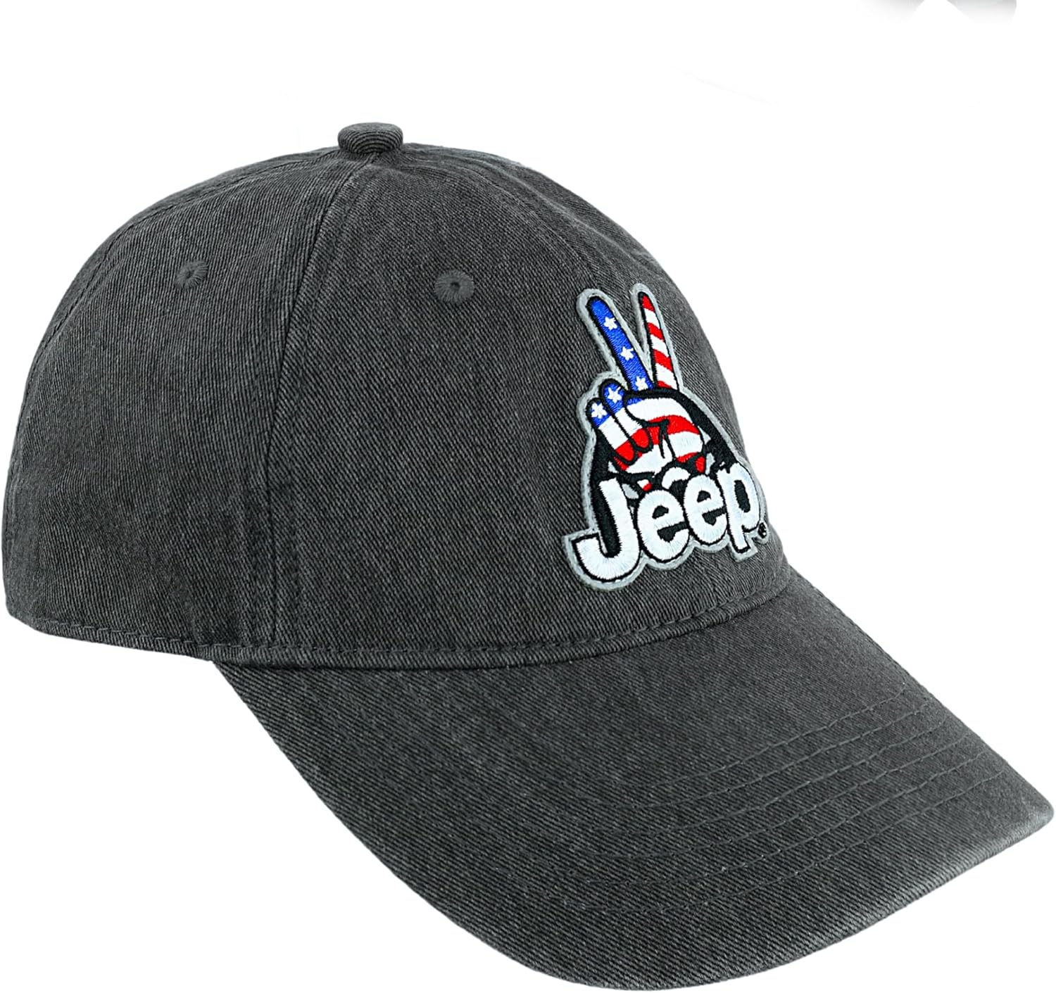 Jeep Wave USA Baseball Cap Wave Embroidered Patch Hat | Adjustable | Officially Licensed
