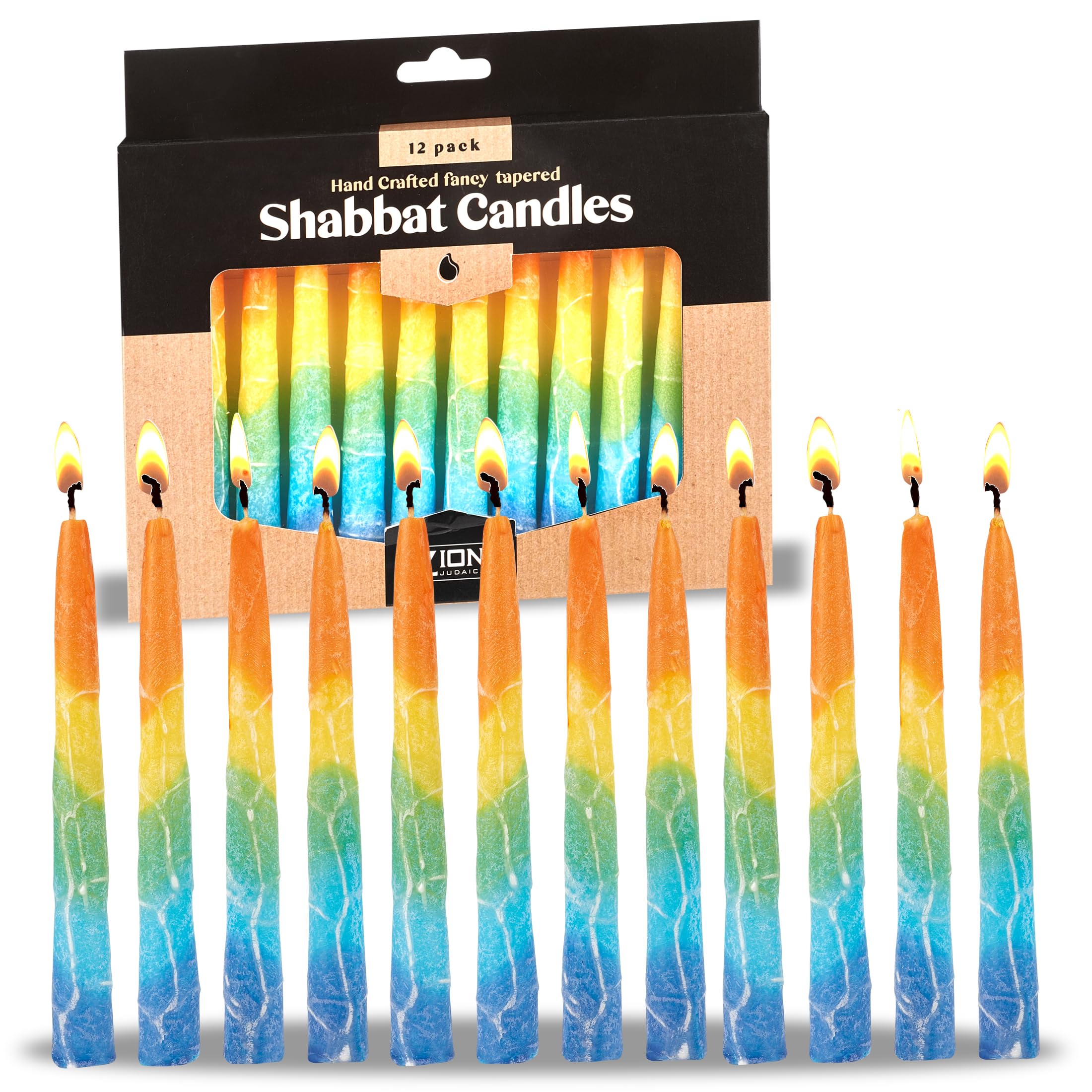 Amazon.com: Zion Judaica Shabbat Candles Pack of 12 5.5