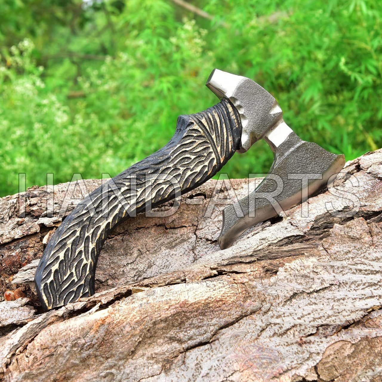 Custom Handmade Carbon Steel 12 inchhes Axe with Sheath 2070