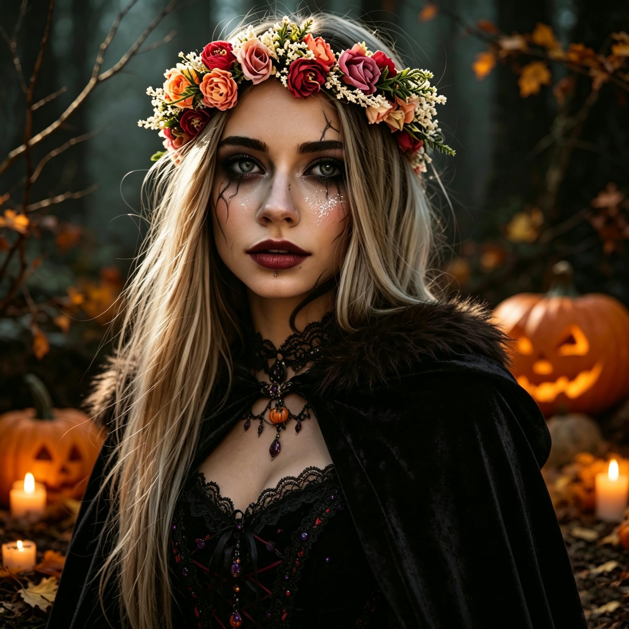Boho Blumenkrone Blumenkranz Haarband Haarband mit Schleife Hochzeit Festival Party