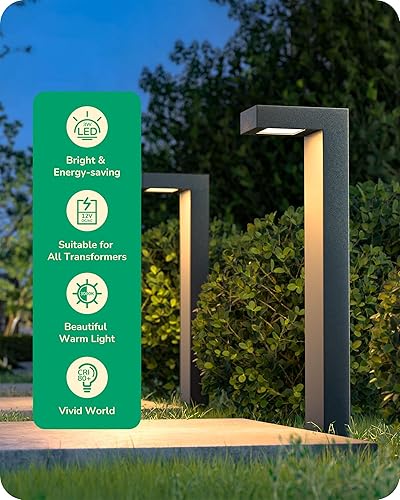 Miniatura 2 de EDISHINE Paquete de 6 conectores de cable de bajo voltaje, conectores de cable de iluminación de paisaje, impermeables, para iluminación de