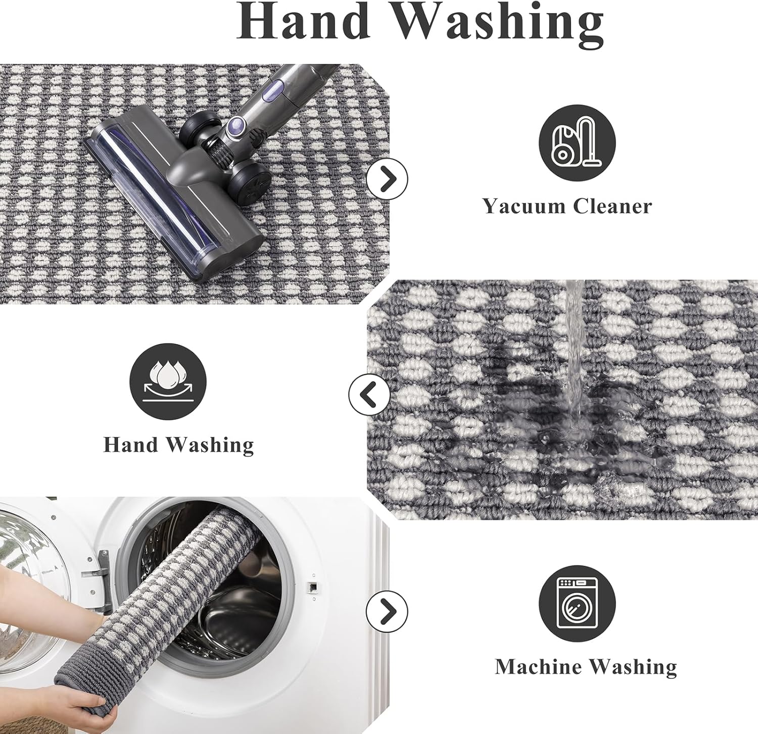 Ileading Indoor Door Mat 3x5ft Absorbent Dog Mats for Muddy Paws,Machine Washable Small Living Room Area Rug with Non-Slip Rubber Backing Low-Profile Inside Carpet for Hallway,Kitchen
